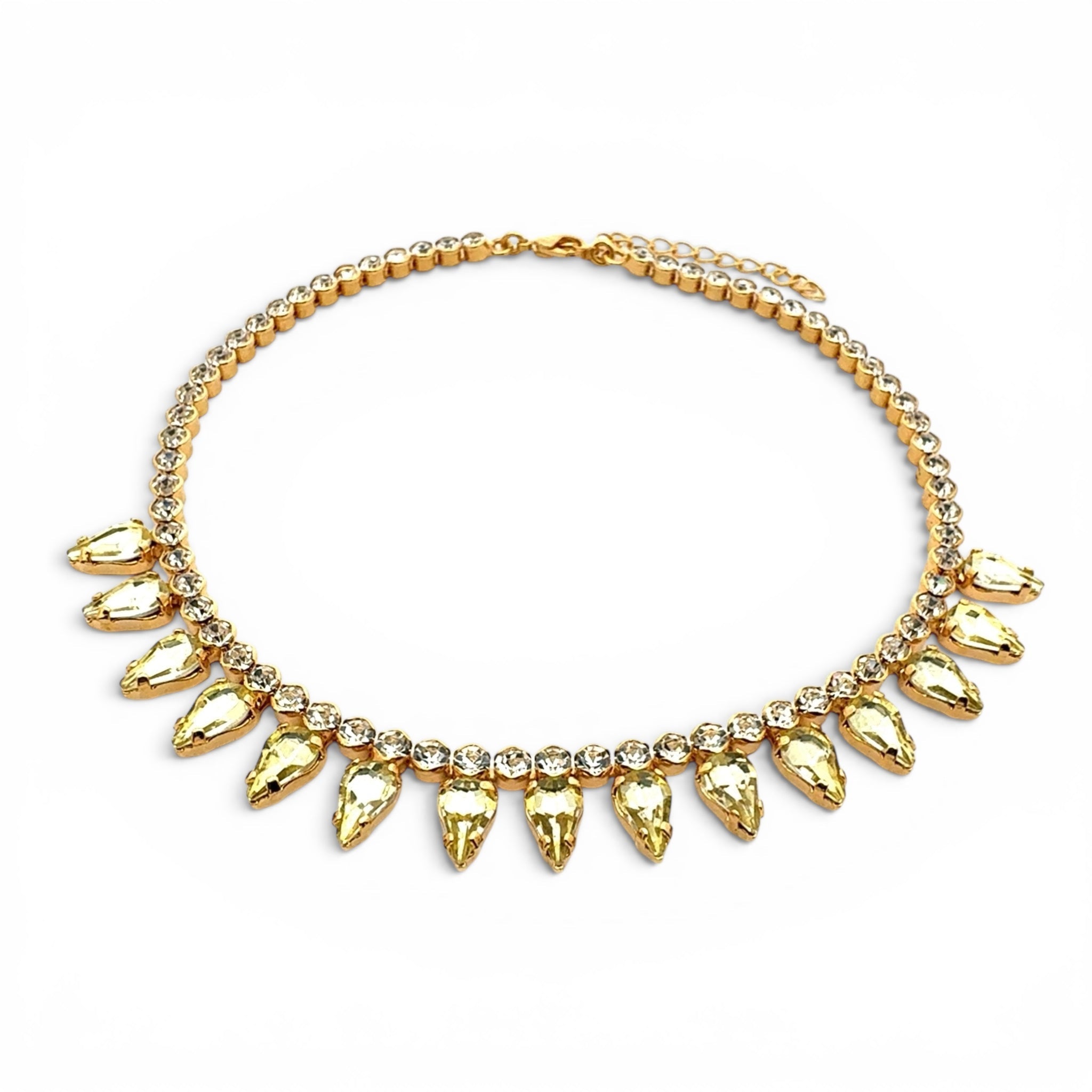 Collar Gotas Amarillo Claro - Piedra de Toque