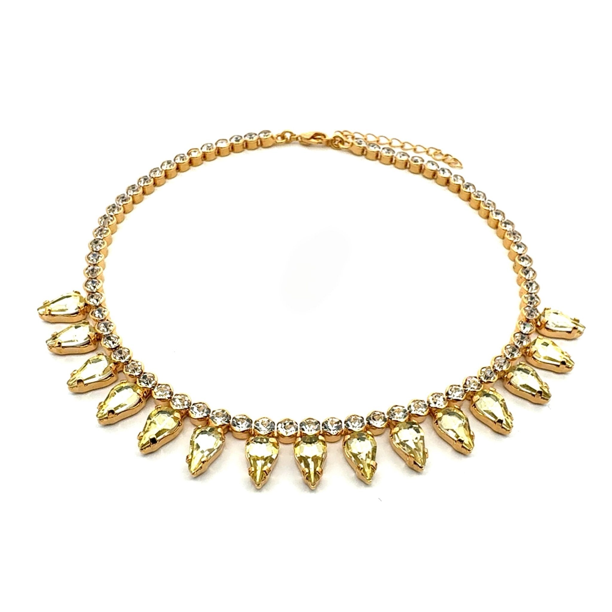 Collar Gotas Amarillo Claro - Piedra de Toque