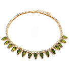 Collar Gotas Oliva - Piedra de Toque