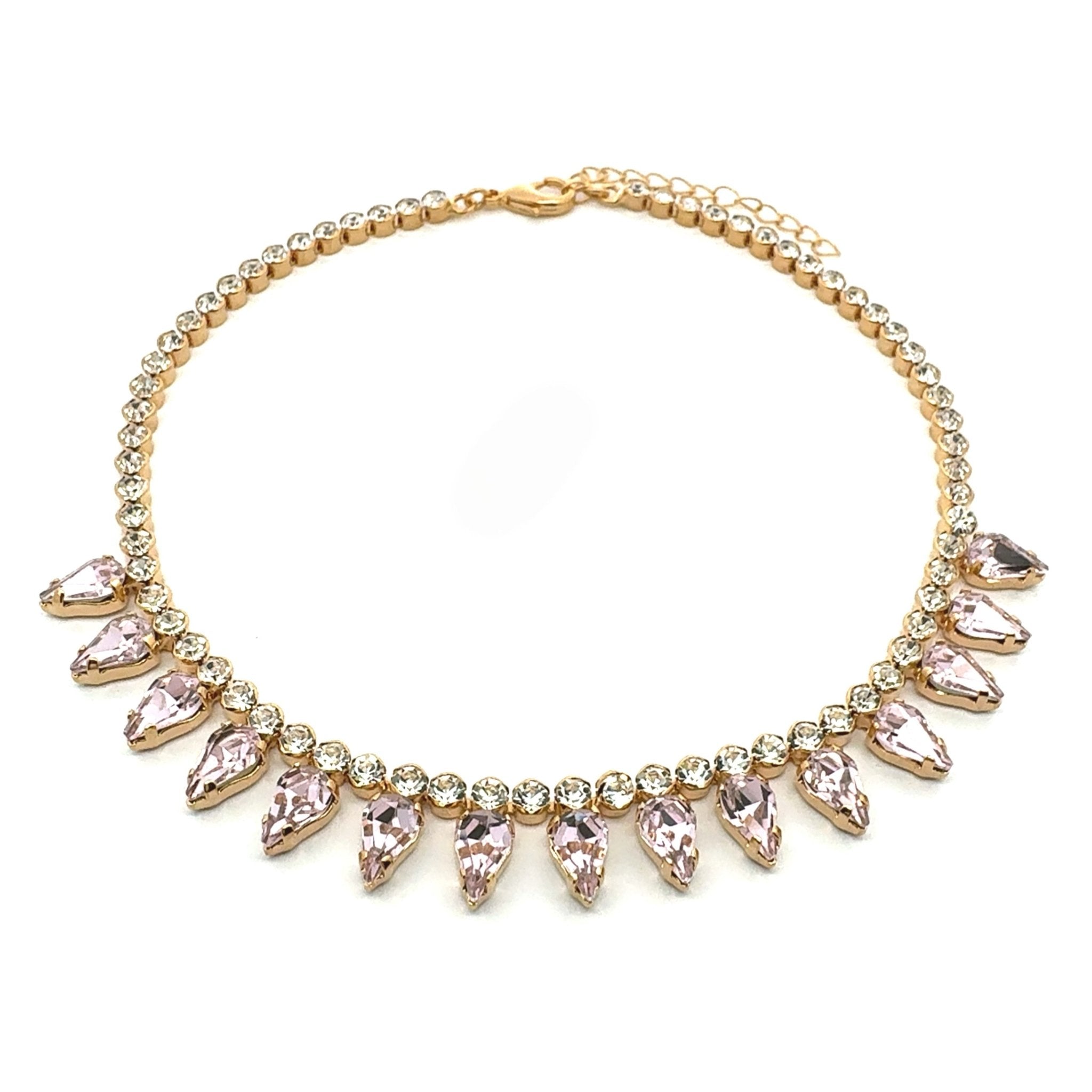 Collar Gotas Rosadas - Piedra de Toque