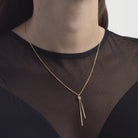 Collar Largo Punta de Luz con Caída - Piedra de Toque