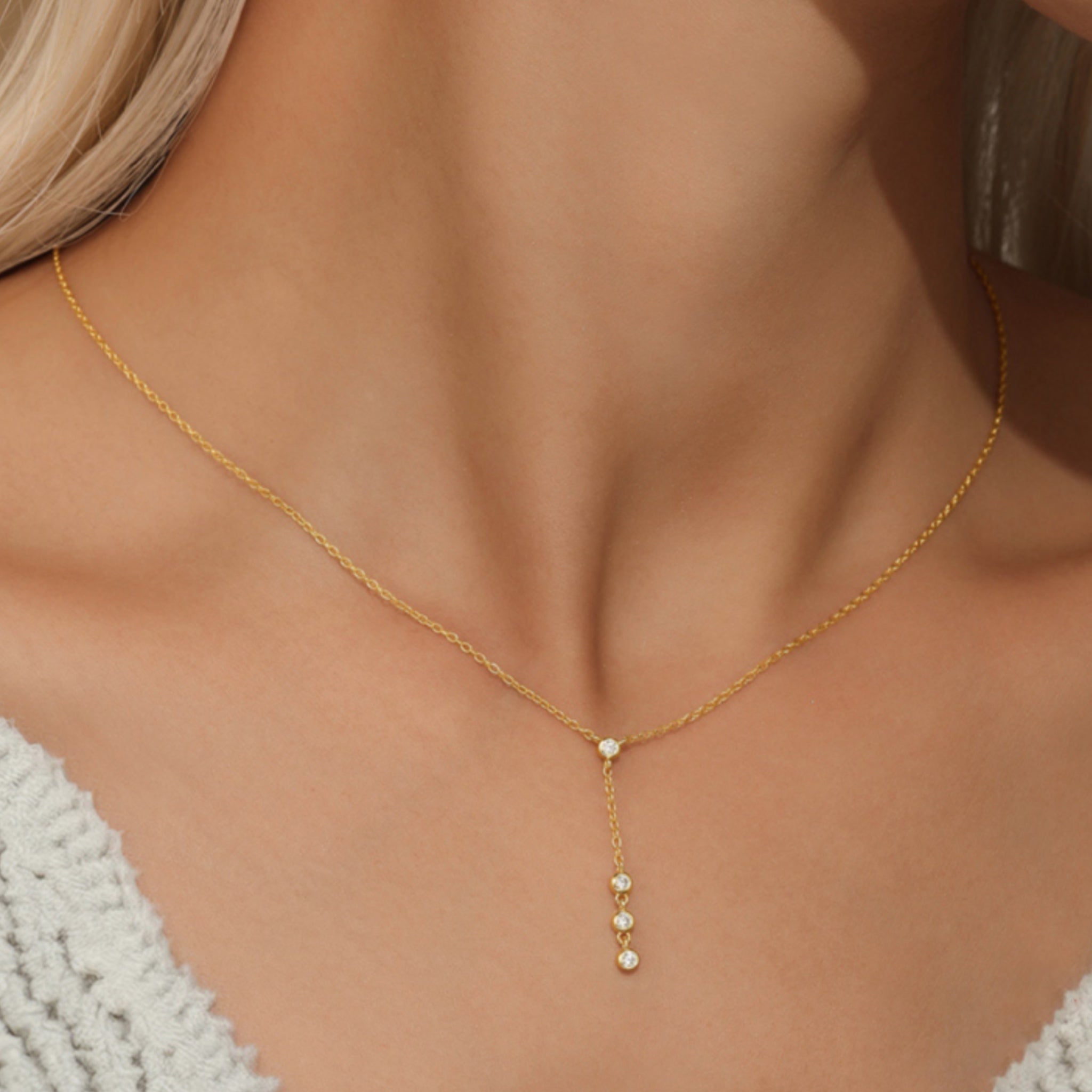 Collar Lariat Cuatro Destellos - Piedra de Toque