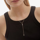 Collar Lariat Perla - Piedra de Toque