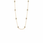 Collar Ocho Circonitas Oro - Piedra de Toque