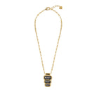 Collar Rectángulos Diamante Negro - Piedra de Toque