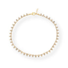 Collar Triángulo Ópalos Blancos - Piedra de Toque