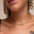 Collar Triángulos Burdeos - Piedra de Toque