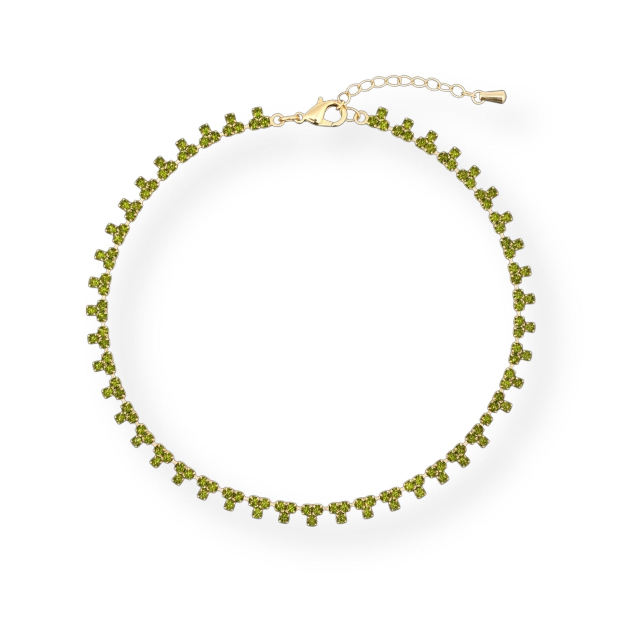 Collar Triángulos Oliva - Piedra de Toque