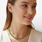 Collar Triángulos Oliva - Piedra de Toque