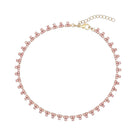 Collar Triángulos Rosa Palo - Piedra de Toque