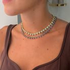 Collar Triángulos Tanzanita - Piedra de Toque