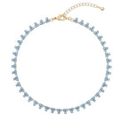 Collar Triángulos Zafiro Claro - Piedra de Toque