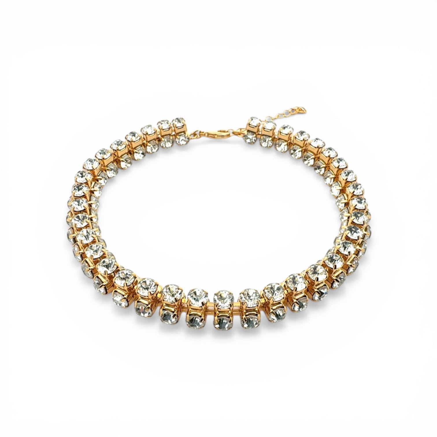 Collar Tridimensional con Cristales - Piedra de Toque