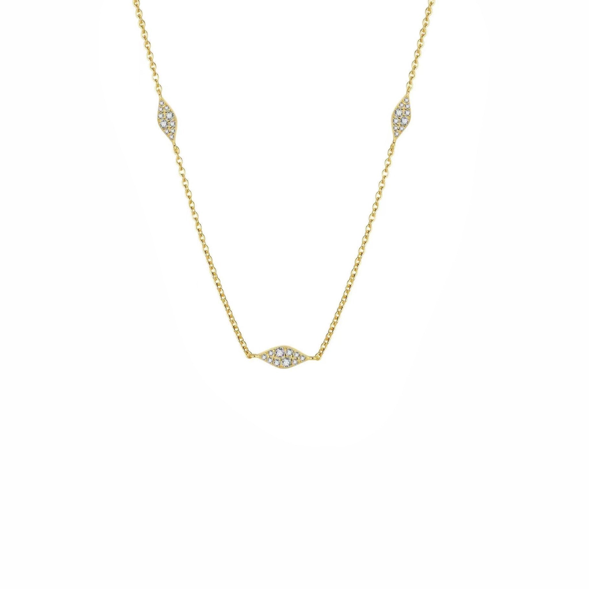 Collar Trío de Marquesas Pavé - Piedra de Toque
