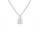 Collar "Tu y Yo" Transparente Plata - Piedra de Toque