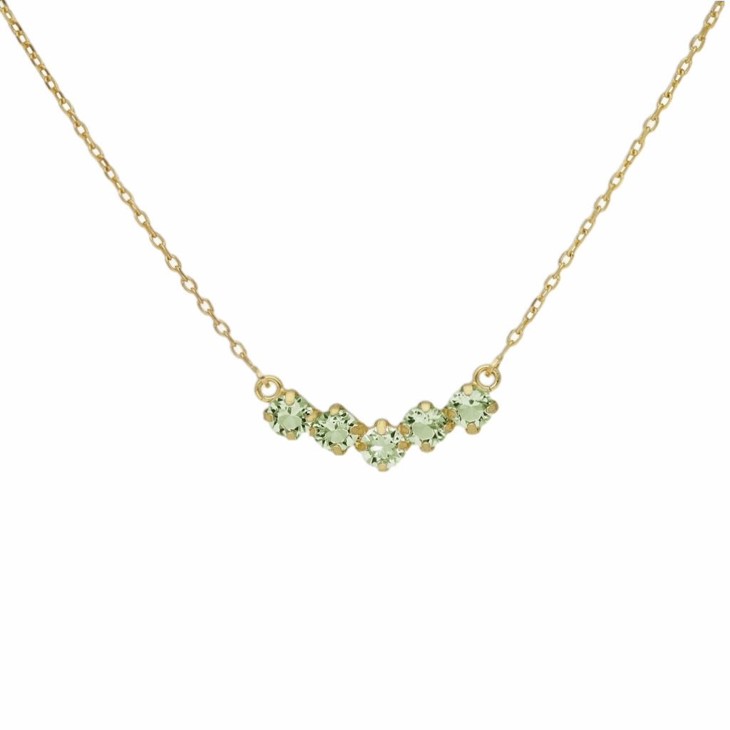 Collar V Peridot - Piedra de Toque