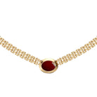 Collar Vintage Clásico Burdeos - Piedra de Toque