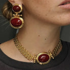 Collar Vintage Grande Burdeos - Piedra de Toque