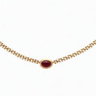 Collar Vintage Mini Burdeos - Piedra de Toque