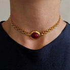 Collar Vintage Mini Mocha Mousse - Piedra de Toque