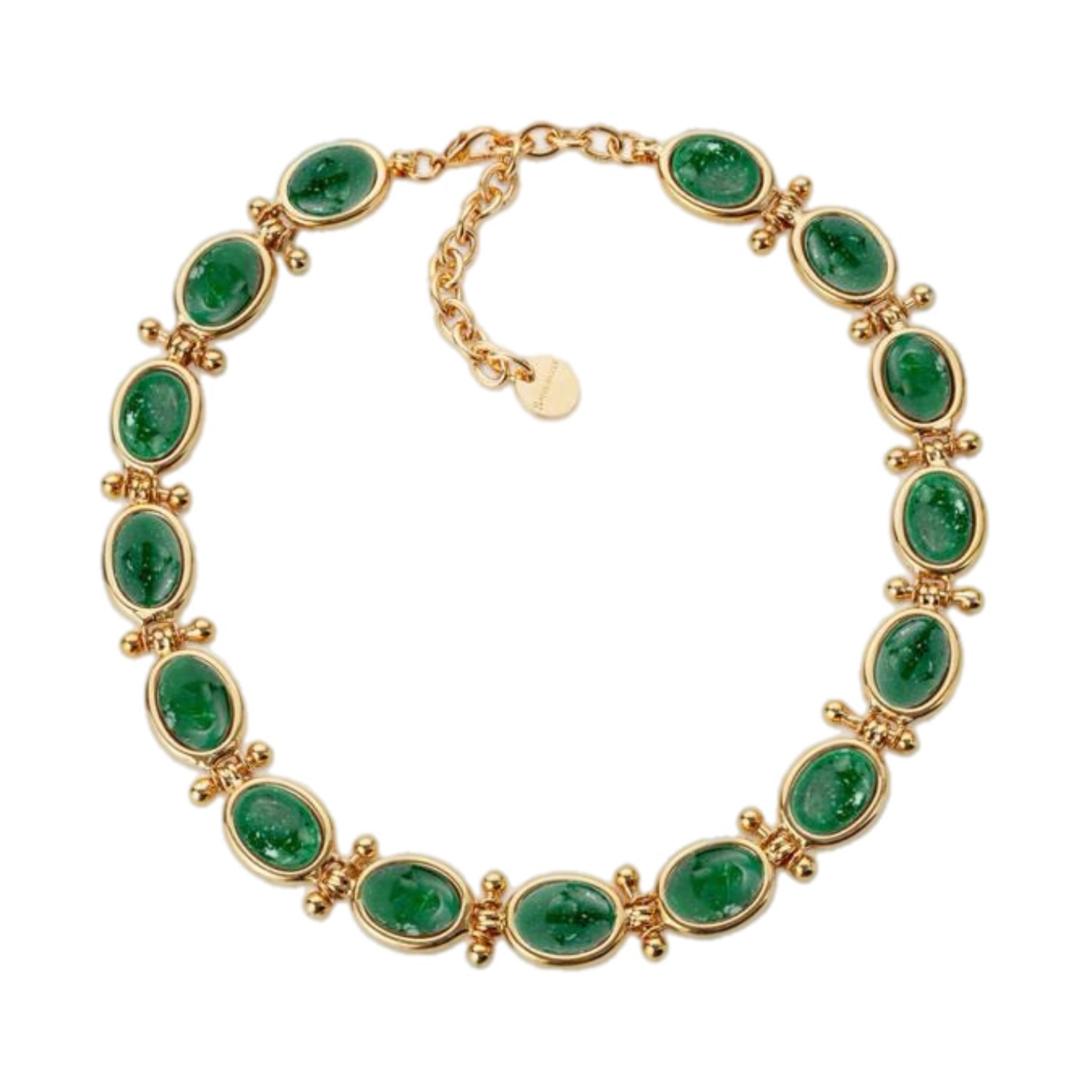 Collar Vintage Verde - Piedra de Toque