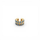 Ear Cuff Banda Zafiro y Cristal - Piedra de Toque
