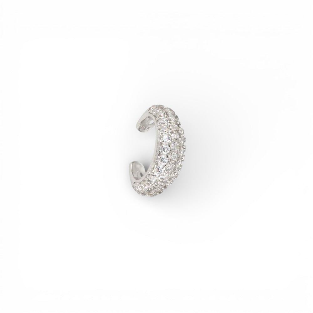 Ear Cuff Brillo Plata - Piedra de Toque