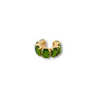 Ear Cuff Cuadrados Peridot - Piedra de Toque