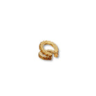 Ear Cuff Doble Amarillo - Piedra de Toque