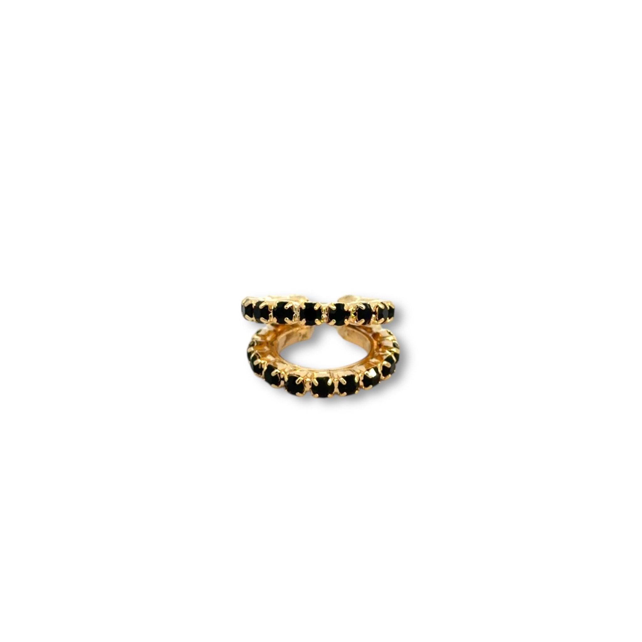 Ear Cuff Doble Jet - Piedra de Toque