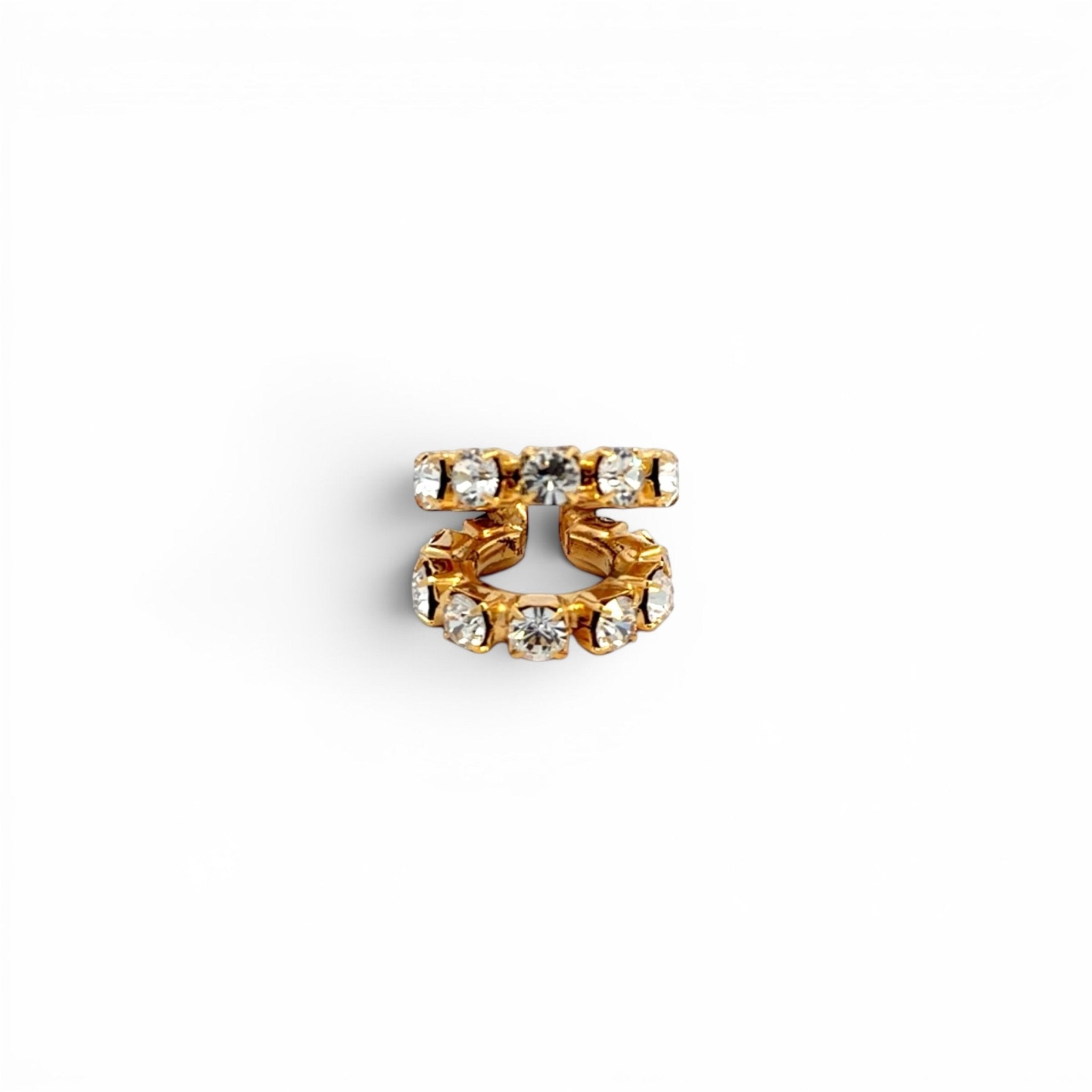 Ear Cuff Doble Mediano Cristal - Piedra de Toque