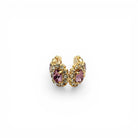 Ear Cuff Doble Óvalos Amatista - Piedra de Toque