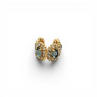 Ear Cuff Doble Óvalos Diamante Negro - Piedra de Toque