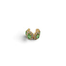 Ear Cuff Doble Óvalos Peridot - Piedra de Toque