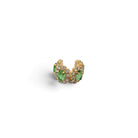 Ear Cuff Doble Óvalos Peridot - Piedra de Toque