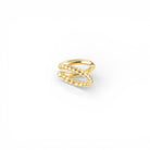 Ear Cuff Doble Trenzado Oro - Piedra de Toque