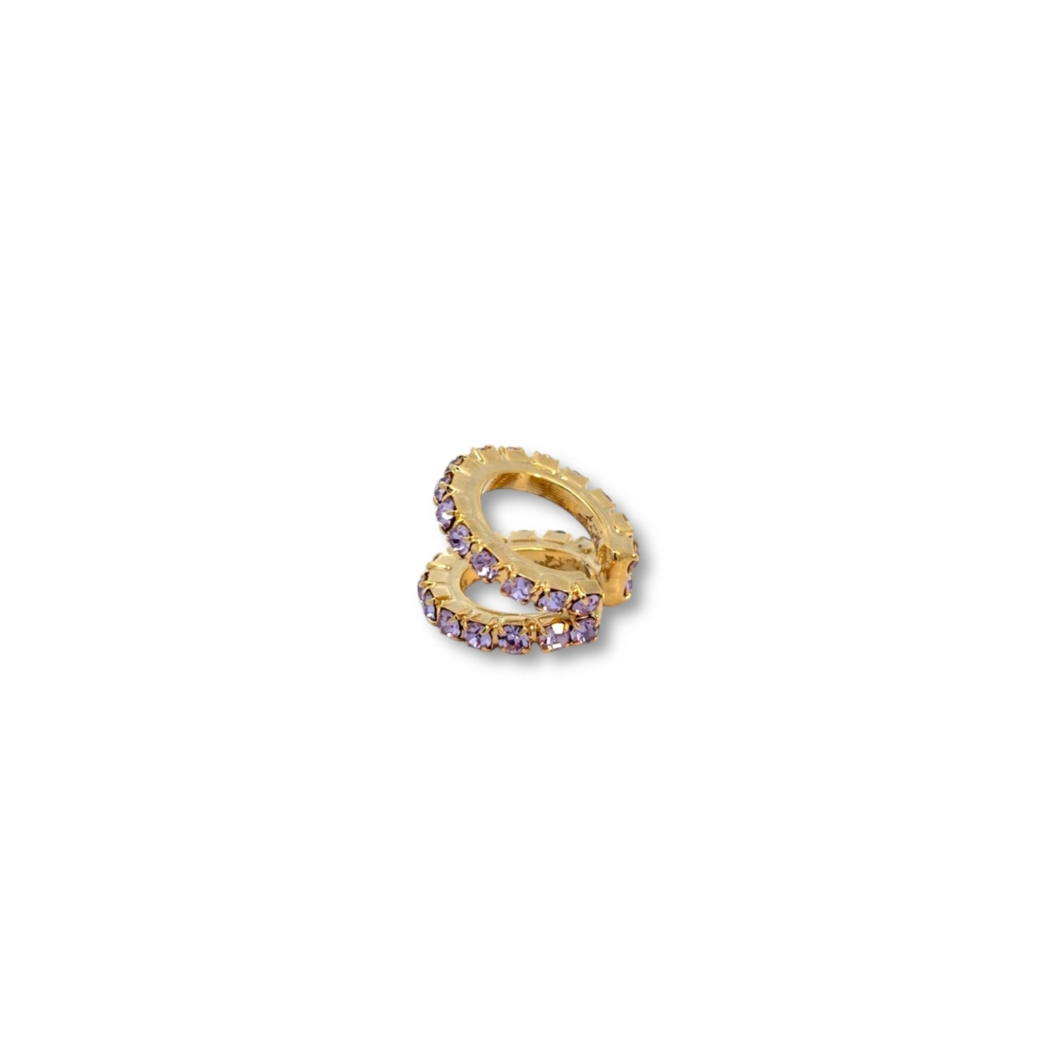 Ear Cuff Doble Violeta - Piedra de Toque