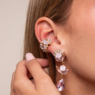 Ear Cuff Especial Ópalo y Rosa - Piedra de Toque