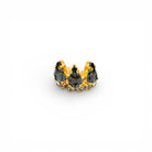Ear Cuff Gotas Diamante Negro - Piedra de Toque