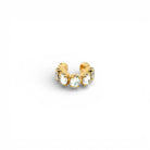 Ear Cuff Óvalos Oro - Piedra de Toque