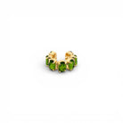 Ear Cuff Óvalos Peridot - Piedra de Toque