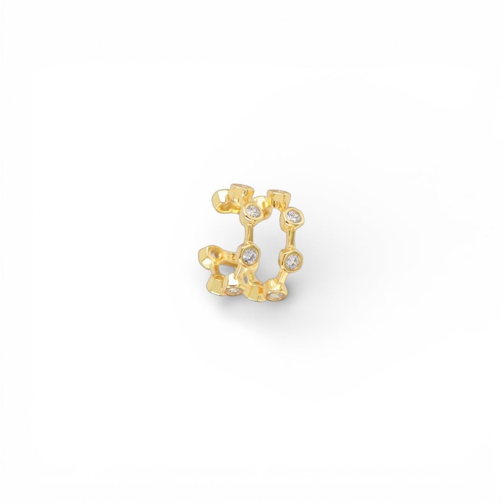 Ear Cuff Panal Dorado - Piedra de Toque