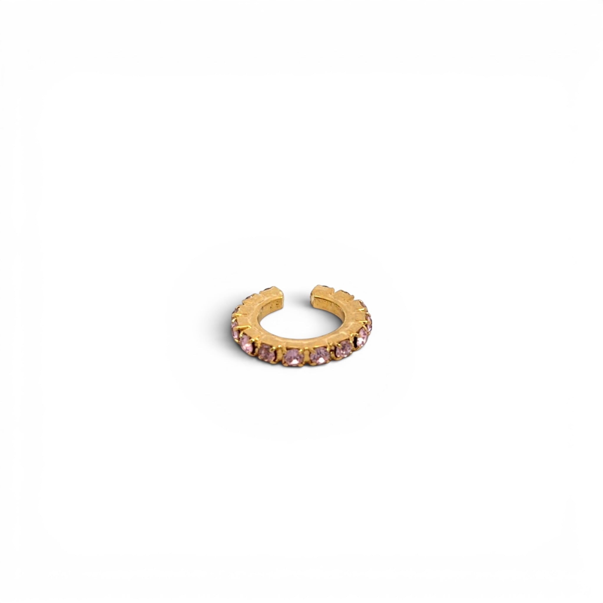 Ear Cuff Simple Rosa - Piedra de Toque