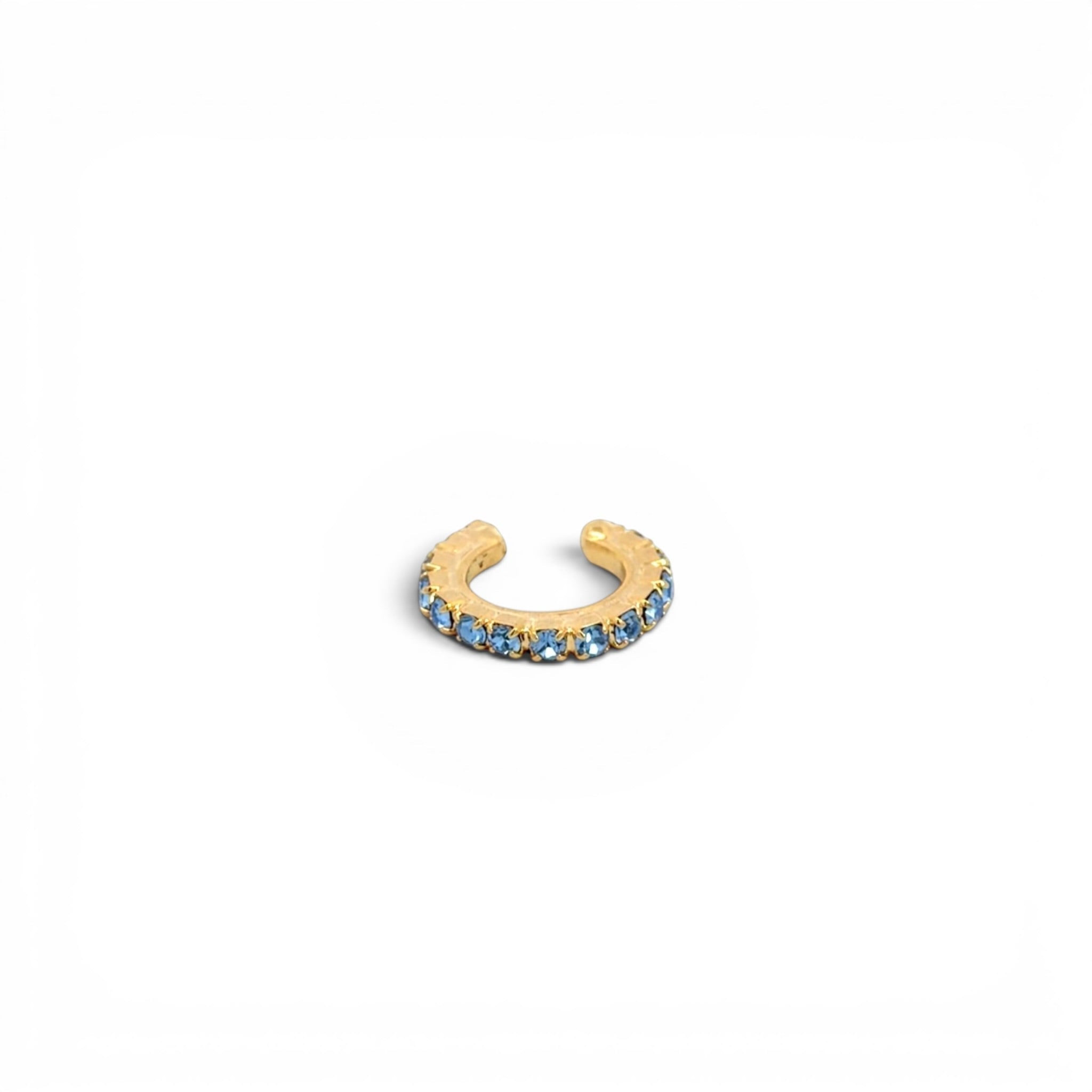 Ear Cuff Simple Zafiro Claro - Piedra de Toque
