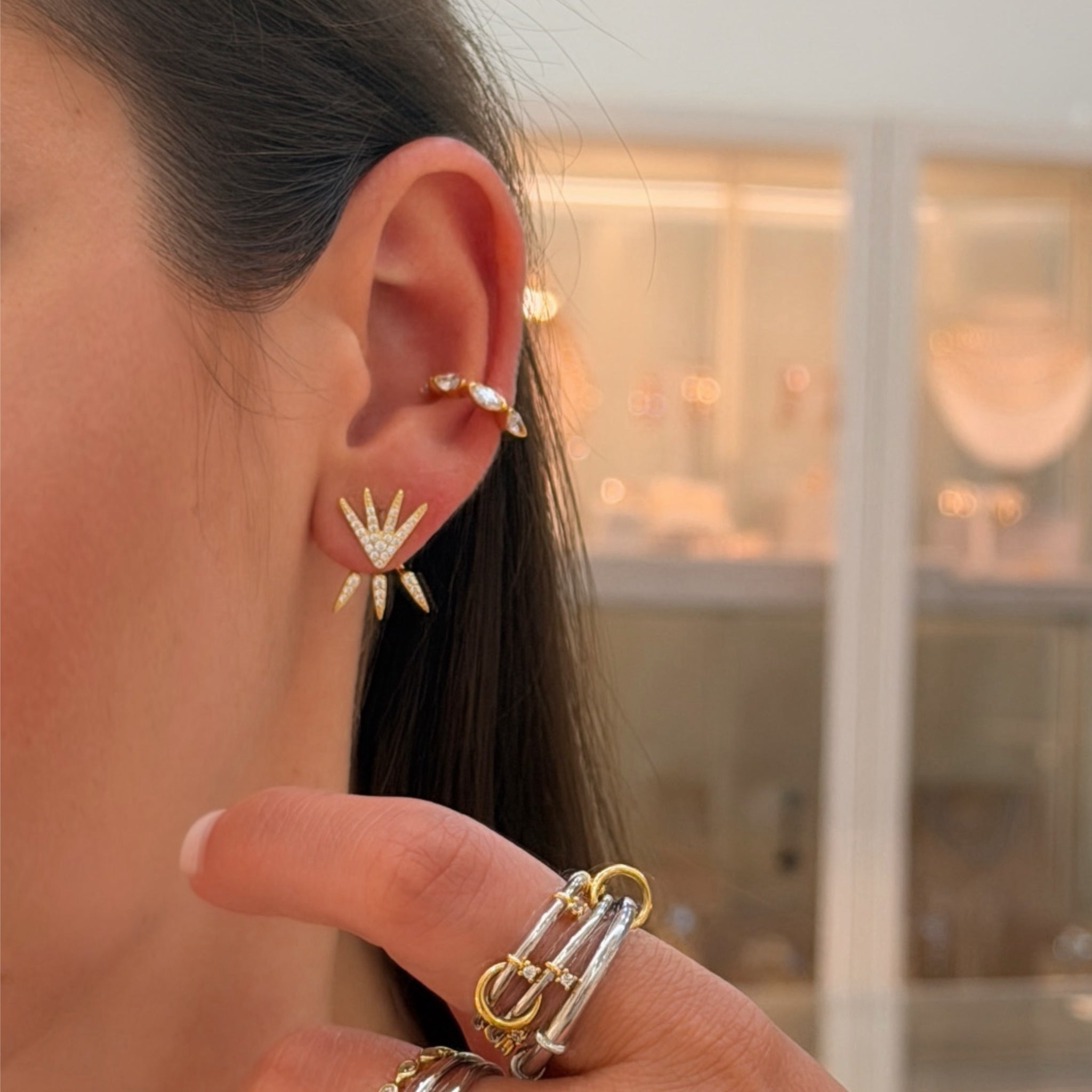 Ear Cuff Tasha Oro - Piedra de Toque
