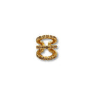 Ear Cuff Triple Champagne - Piedra de Toque