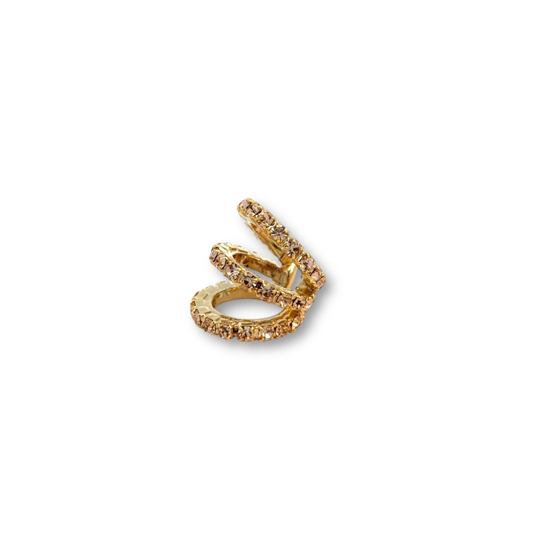 Ear Cuff Triple Durazno - Piedra de Toque