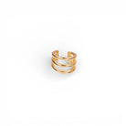 Ear Cuff Triple Oro - Piedra de Toque