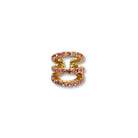 Ear Cuff Triple Rosa - Piedra de Toque