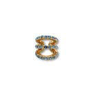 Ear Cuff Triple Zafiro Azul - Piedra de Toque